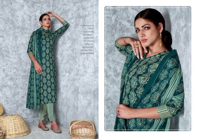 Vaibhav Pashmina 5 Daily Wear Wholesale Printed Cotton Dress Material
